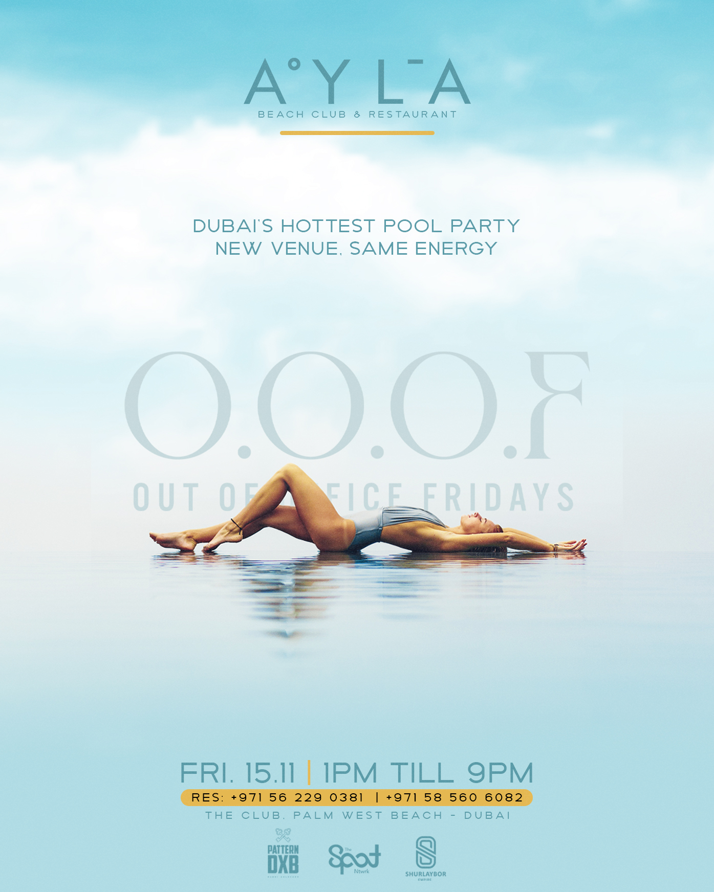 OUT OF OFFICE FRIDAY'S AT AYLA BEACH